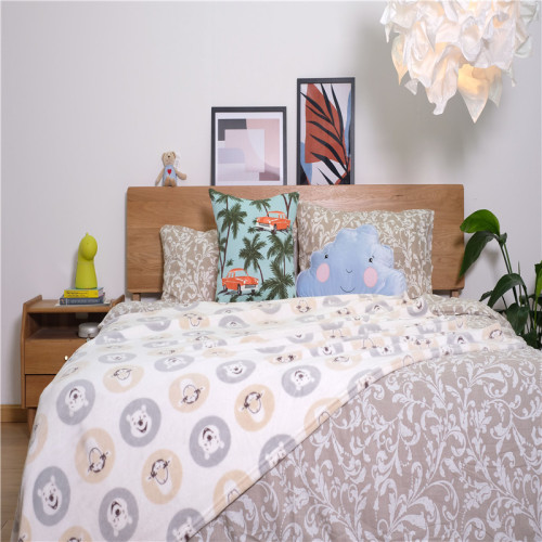 Printed Children's Blankets Lightweight Printed Fleece Microfiber Children's Blankets Manufactory