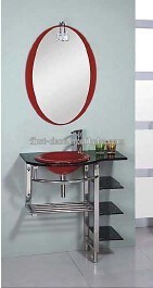 Glass bathroom wash basin with cheap price