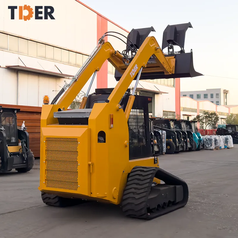 Tder Diesel Engine Track 125HP Mini Skid Steer Loader