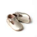 Blume Baby Mädchen Leder T Bar Schuhe