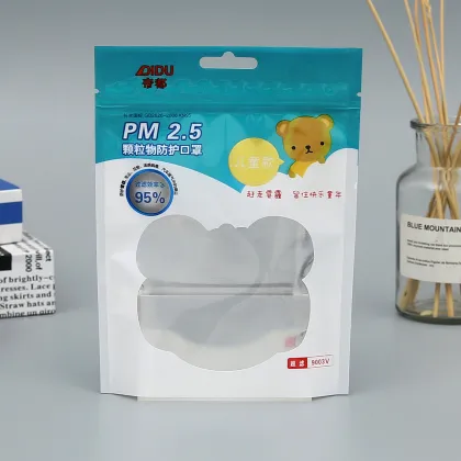 Eco-friendly face mask bag standing up pouch face mask plastic packaging bag