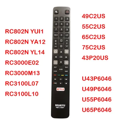 RM-L1508 Replacement Remote Control for TCL THOMSON IFFALCON TV C2