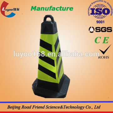 Roadway safety rubber traffic cone