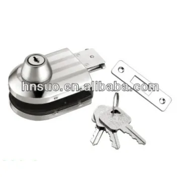 frameless heavy duty security commercial glass door lock
