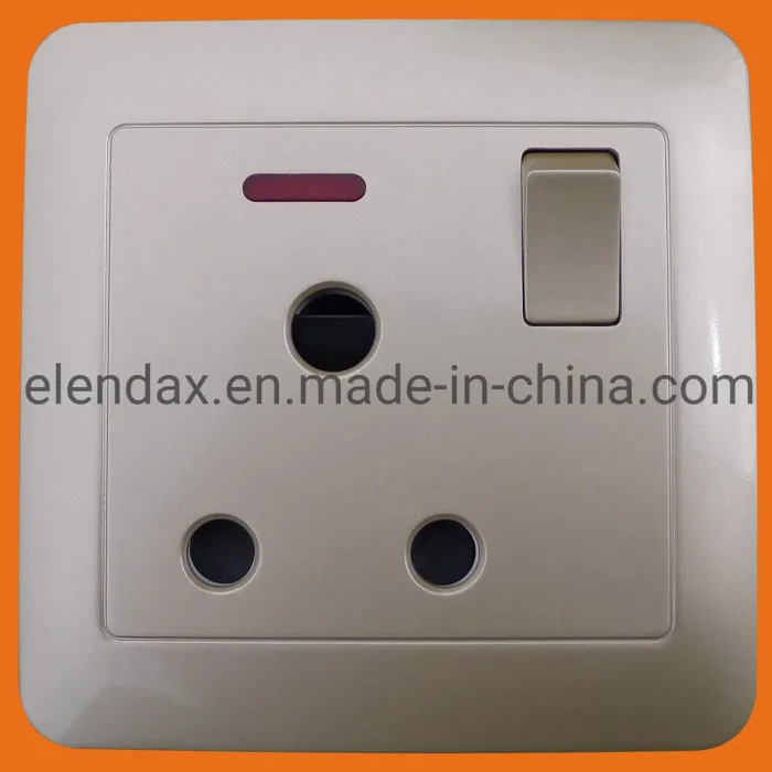 Sakelar Tombol 25A Standar Inggris Inggris (B6005)