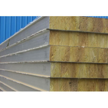 Rockwool PPGI heat-insulated/-preserved sandwich panel for cool storage