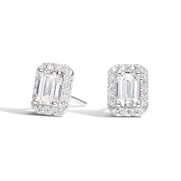 1.5Carat 10k အဖြူရောင်ရွှေရောင်ဓာတ်ခွဲခန်းစိန်မြန်း