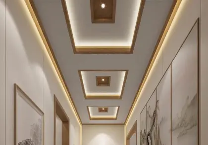 Bamboo style decorative wall