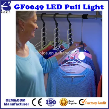 Improvements 6-pack Indoor/Outdoor LED Pendant Pull Lights w/Remote & Batteries