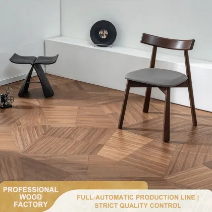 Walnut Tangram Parquet Flooring