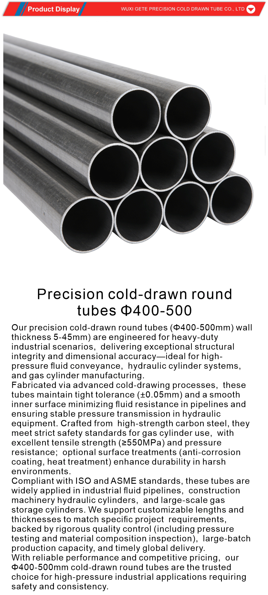 precision cold drawn tubes