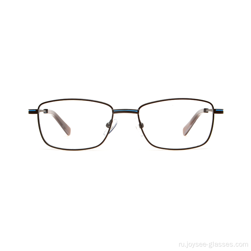 Полный обод черный зрение мужской металлический материал Оптические рамки