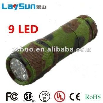 9led Aluminum Alloy Flashlight&amp;torch Mini Led Aluminum Flashlight With Ce Rohs Ul Certificate Ningbo Manufacture