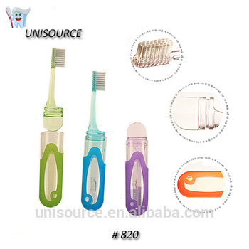Transparent PS Material handle travelling toothbrush