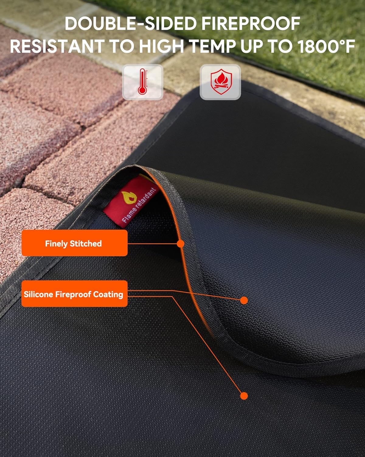 BBQ Grill Mat Under Desk
