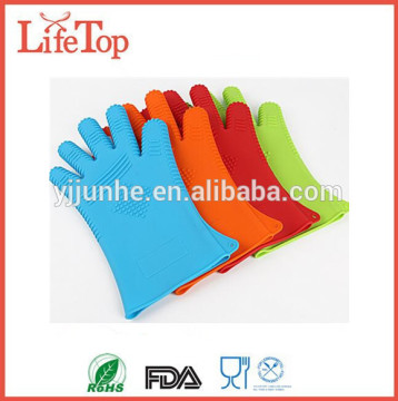 Max Heat Silicone BBQ Grill Oven Gloves - Best Heat Protection