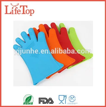 Heat Resistant Silicone Extra Long 13.5 Inch Grilling Gloves