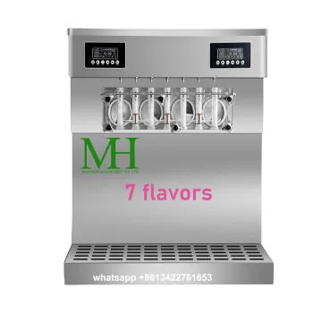 High-Quality Tabletop Ice Cream Machine: 7 Flavors Soft Serve & Acai Ice Cream Machine