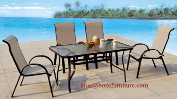 China Patio Furniture Textilene Dining Set (BZ-DT002)