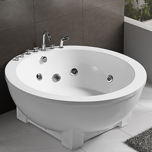 Round Shape Free-standing Massage Bathtub