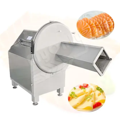 Industrial Electric Frozen Meat Slicer Machine for Beef Bacon and Cooked Meats