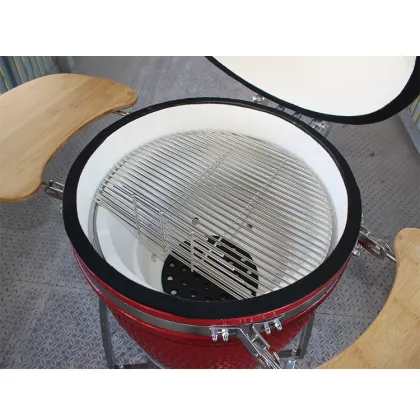 Big Red Green Outdoor Kitchen Barbeque Smoker BBQ Ceramic Kamado Egg Grills