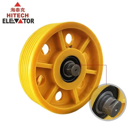 Nylon Traction Deflector Sheave Elevator Pulley Wheel