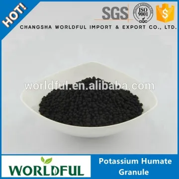 Worldful organic fertilizer extracted from leonardite potassium humate granule for agriculture