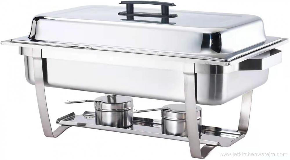 Stainless Steel Mirrored Hotel Banquet Buffet Table