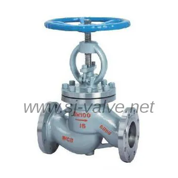 DIN flanged globe valve