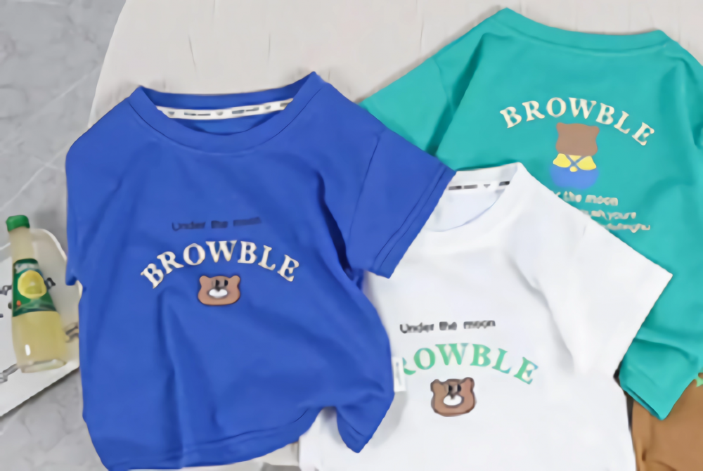 Baby 100% Cotton Breathable Carton Print T-Shirt