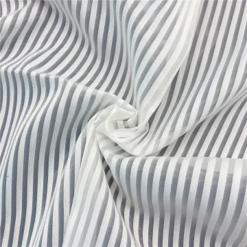 Striped Organza Fabric with Rayon for Women's Dress