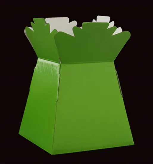 Paper flower packaging vases