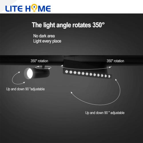 Lumière commerciale de piste de torchage à LED magnétique