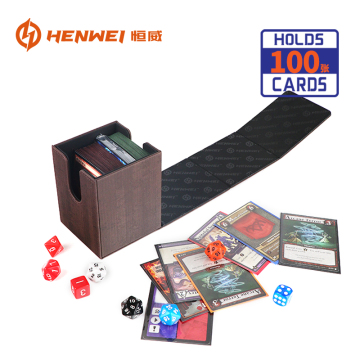 Classic PU Leather Board Game Deck Box