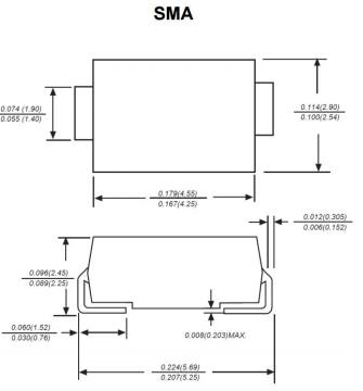 1.0A Surface Mount Rectifier US1A-US​1M