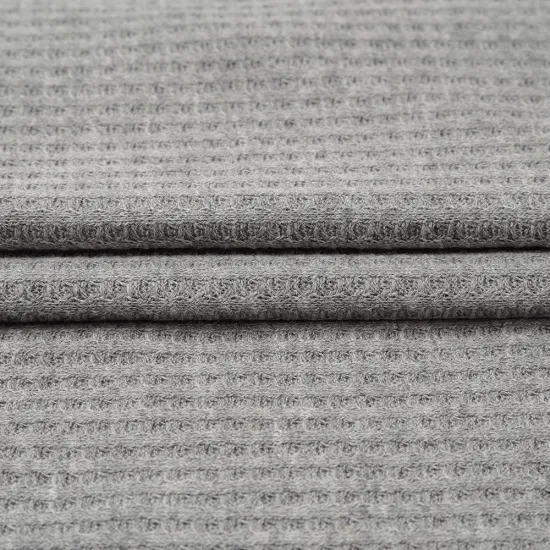 Rayon Polyester Spandex Hacci Waffle Brushed Fabric