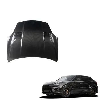 Front Bonnet LY Style Dry Carbon Fiber Engine Bonnet Hoods for Porsche Cayenne 9Y0
