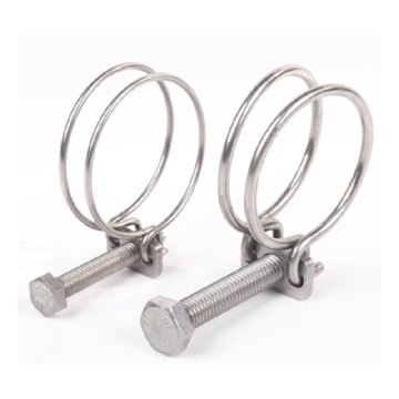 Stainless Steel Double Wire Spring Metal Hose Clamps with Bolt: High-Quality Fastening Solutions