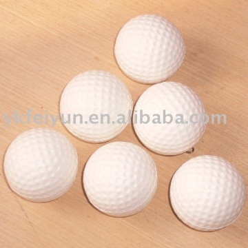 PU Stress ball with whole white color