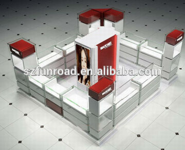 Fashion shop furniture watch kiosk design with watch display cabinets