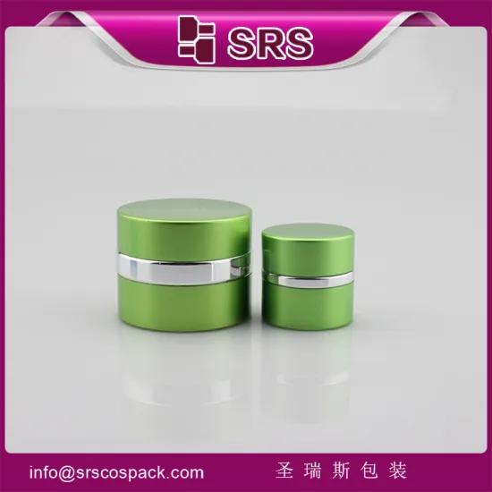 China Round Shape aluminum cream jar , High quality with colorful unique cosmetic containers