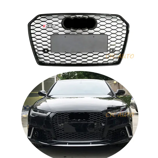 Black ABS Facelift RS6 Front Bumper Grille for Audi A6/S6/Allroad 2016-2018