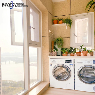 Affordable Double Glazed Aluminum Windows with Tempered Glass for Homes
