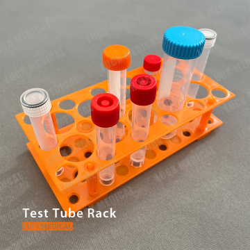 Utilisation du rack de tubes à essai en laboratoire