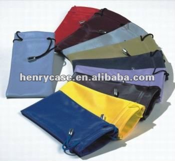 new colorful suede microfiber sunglass bag