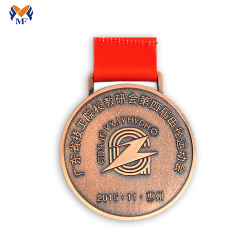 ميدالية تصميم ميداليات النحاس عالية الجودة للبيع