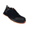 Langkah Aktif Black Orange Suede Microfiber Safety Shoes