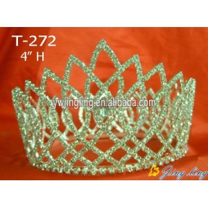 Rhinestone Cheap Full Round Pageant Crowns For Sale