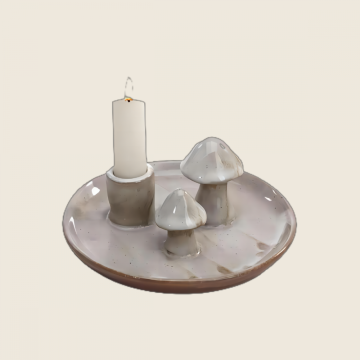 Mushroom platform Candle Holder